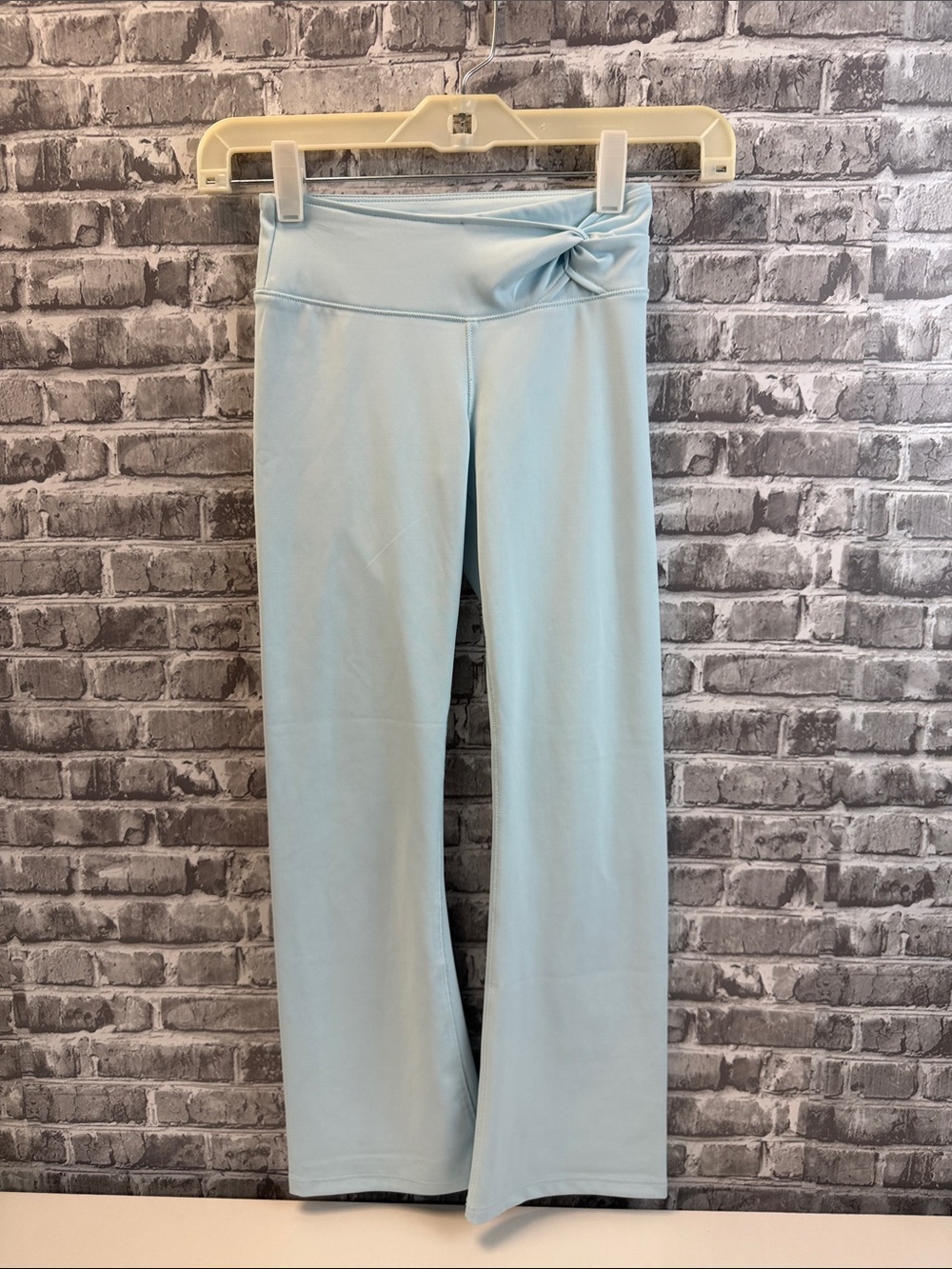 Abercrombie Kids‎ Light Blue leggings with Twist Waistband